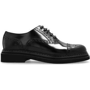 Dolce & Gabbana, Dames, Schoenen, Zwart, Maat: 36 EU Leer,