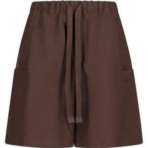 Max Mara, Dames, Korte broeken, Bruin, Maat: 3XS