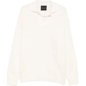 Roberto Collina, Heren, Truien, Wit, Maat: L