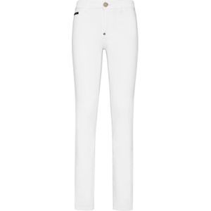 Philipp Plein, Dames, Jeans, Wit, Maat: W30 Denim,