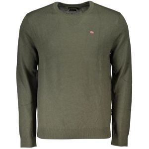 Napapijri - Fabric - Sweater - Groen - Ronde Hals - Lange Mouwen