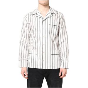 Dolce & Gabbana - Lounge Overhemd - Wit - Katoen - Heren