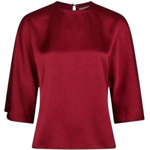 Neo Noir, Dames, Blouses & Shirts, Rood, Maat: S