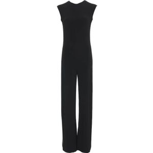 Norma Kamali, Dames, Jumpsuits & Playsuits, Zwart, Maat: S