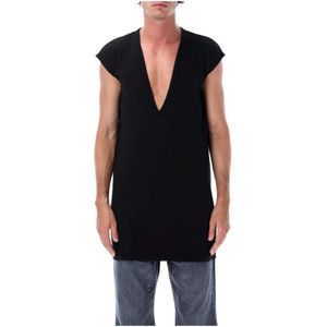 Rick Owens, Heren, Tops, Zwart, Maat: S Katoen,