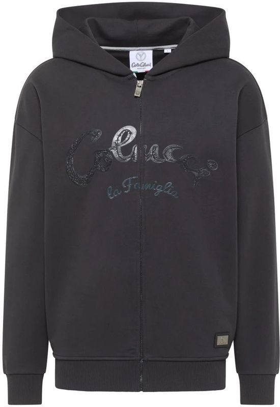 Carlo Colucci - La Famiglia Drasigh - Sweatjack - Zwart - Premium Katoen
