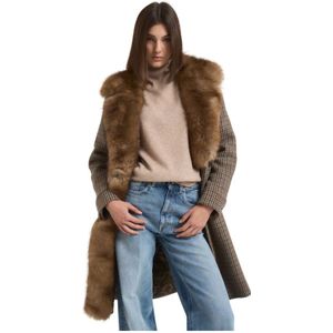 Bazar Deluxe, Dames, Mantels, Veelkleurig, Maat: 2XS Wol,