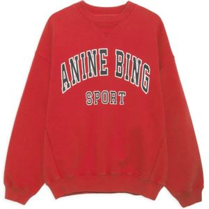 Anine Bing, Dames, Sweatshirts & Hoodies, Rood, Maat: S