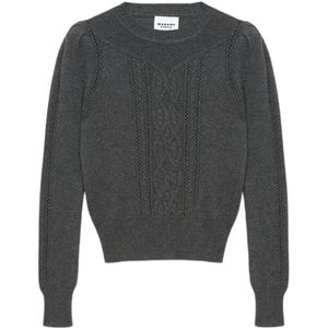 Marant étoile, Dames, Truien, Grijs, Maat: S Katoen,