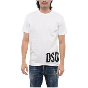 Dsquared2, Heren, Tops, Wit, Maat: 2XL Katoen,