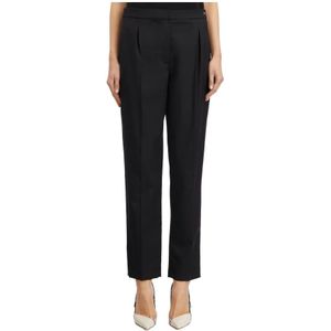 Elisabetta Franchi, Dames, Broeken, Zwart, Maat: M