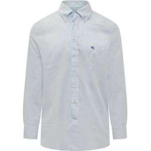 Etro, Heren, Overhemden, Blauw, Maat: 2XL