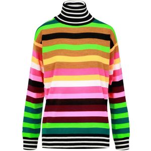 Semicouture, Dames, Truien, Veelkleurig, Maat: M Wol,