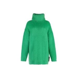 Gucci Mohair-Blend Mini Sweater Jurk , Green , Dames , Maat: S