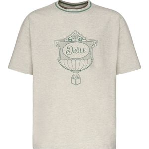 Drole de Monsieur, Heren, Tops, Grijs, Maat: S Katoen,