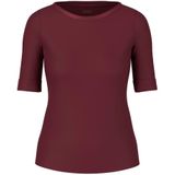 Marc Cain - T-shirt - Bruin - Halflange Mouwen - Katoen