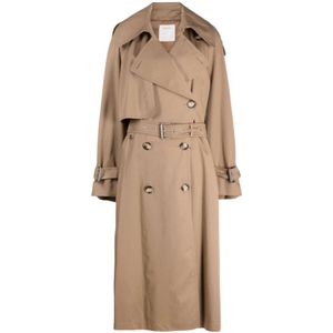 Sportmax, Dames, Mantels, Beige, Maat: S