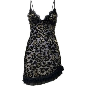 Roberto Cavalli, Dames, Jurken, Zwart, Maat: XS Zijde,