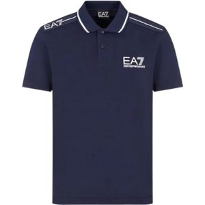 Emporio Armani Ea7, Heren, Tops, Blauw, Maat: 2XL