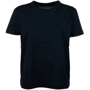 Fabiana Filippi, Dames, Tops, Blauw, Maat: M Katoen,