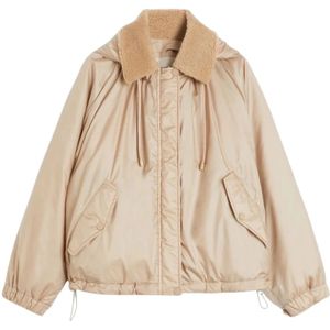 Weekend Max Mara, Dames, Jassen, Beige, Maat: XS Wol,