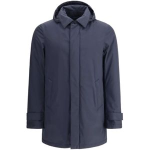 Herno, Heren, Mantels, Blauw, Maat: 3XL Poliester,