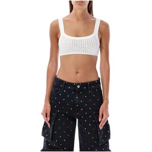 The Attico, Dames, Tops, Wit, Maat: XS Katoen,