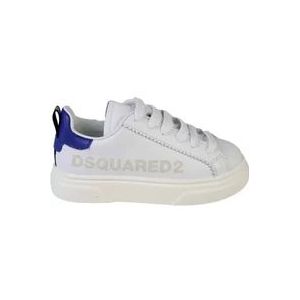 Dsquared2 Wit/Royal Sneakers , White , Heren , Maat: 39 EU