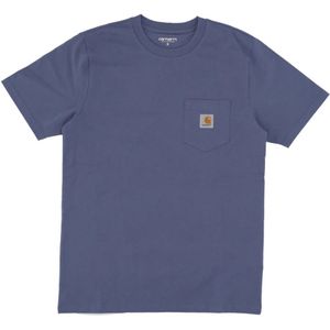 Carhartt Wip, Heren, Tops, Blauw, Maat: XL Katoen,