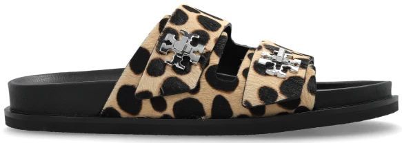 Tory Burch - Leren Slippers - Beige - Dames