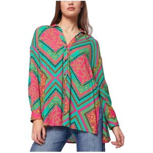 Gaudi, Dames, Blouses & Shirts, Veelkleurig, Maat: M