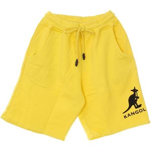 Kangol, Heren, Korte broeken, Geel, Maat: S Katoen,