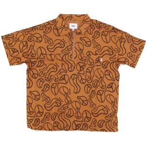 Huf, Dames, Tops, Oranje, Maat: XS Linnen,