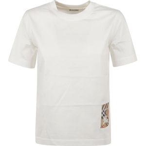 Burberry, Dames, Tops, Wit, Maat: S Katoen,