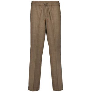 Drole de Monsieur, Heren, Broeken, Bruin, Maat: M Wol,