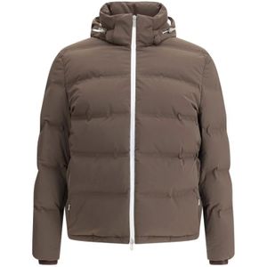 Brunello Cucinelli, Heren, Jassen, Bruin, Maat: S Polyamide,