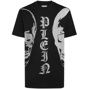 Philipp Plein, Heren, Tops, Zwart, Maat: 4XL Katoen,