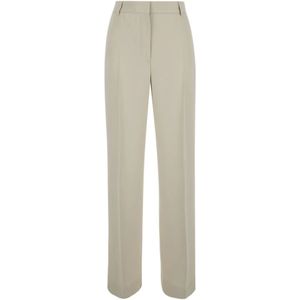 TotêMe, Dames, Broeken, Beige, Maat: S Wol,
