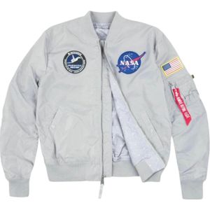 Alpha Industries, Heren, Jassen, Grijs, Maat: M Tweed,