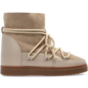 Inuikii - Klassieke Sneeuwlaarzen - Beige - Dames - Wol