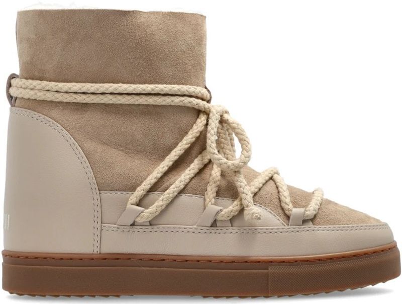 Inuikii - Klassieke Sneeuwlaarzen - Beige - Dames - Wol