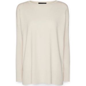 Elena Mirò, Dames, Truien, Wit, Maat: S Viscose,