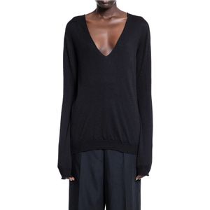 Rick Owens, Dames, Truien, Zwart, Maat: S Wol,