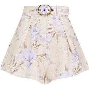 Zimmermann Natuurlijke Iris Tuck Short , White , Dames , Maat: S