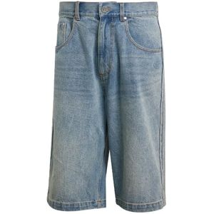 Adidas, Heren, Korte broeken, Blauw, Maat: W33 Denim,