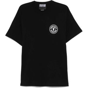 Versace Jeans Couture, Heren, Tops, Zwart, Maat: 2XL Katoen,