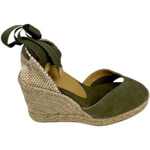 Castañer, Dames, Schoenen, Groen, Maat: 36 EU Katoen,