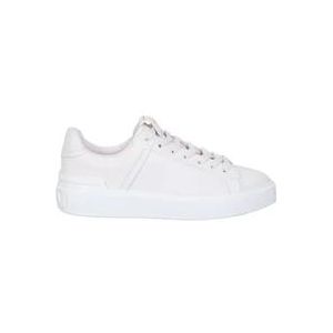 Balmain Witte B-Court lage sneakers , White , Dames , Maat: 39 EU