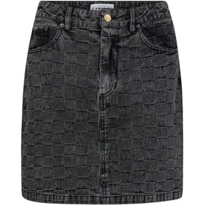 Haute L'Amitié, Dames, Rokken, Zwart, Maat: L Denim,