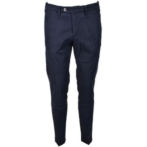 Michael Coal, Heren, Broeken, Blauw, Maat: W33 Katoen,